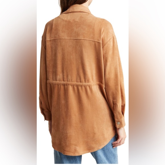 🤎 NWT! Blank NYC Faux Suede Shacket Retail $98 - Picture 2 of 9